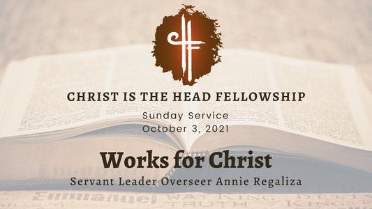 Oct 3: Works for Christ