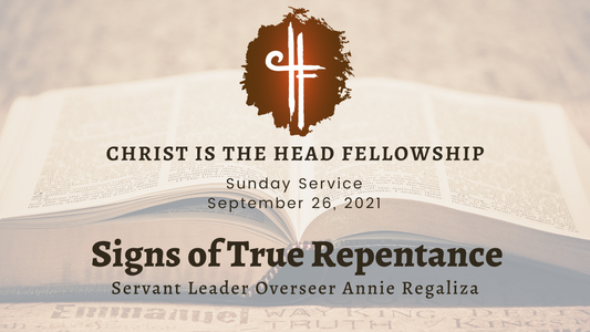 Sep 26: Signs of True Repentance