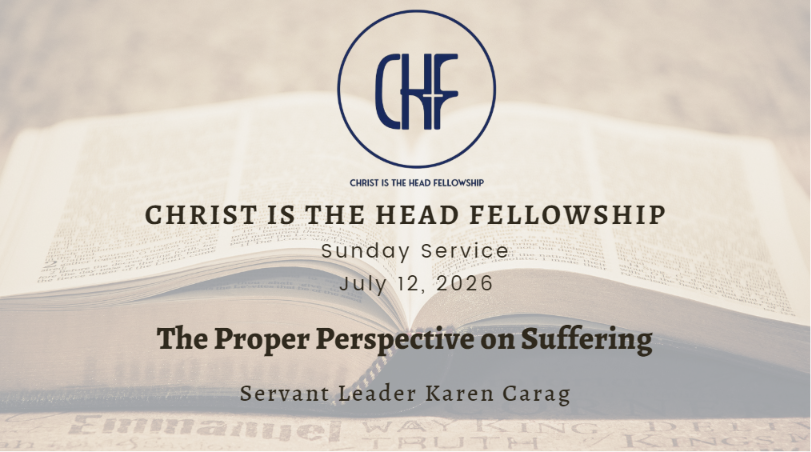 The Proper Perspective on Suffering