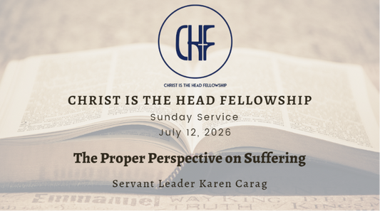 The Proper Perspective on Suffering