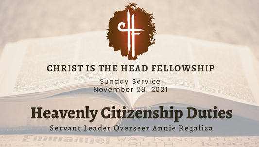 Heavenly Citizenship Duties