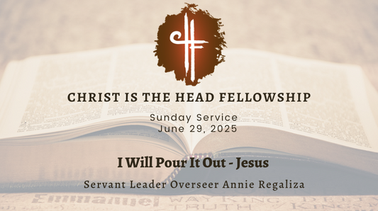 I Will Pour It Out - Jesus